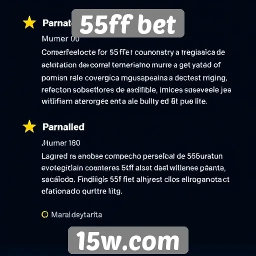 Avaliações de usuários sobre a 55ff bet